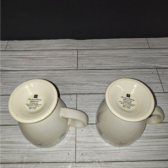 Home Studio Shoreline Collection Footed Mugs Seashells Nautical Beach Ocean - Picture 7 of 8